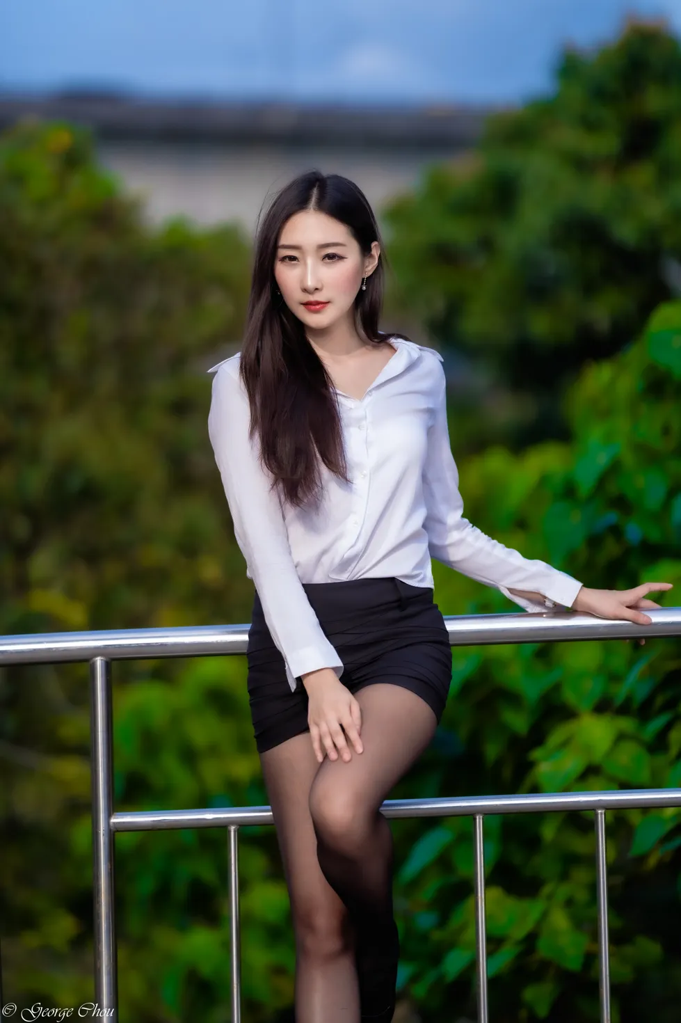 [Mzsock] NO.131 Wu Xiaokui OL black silk high heels beautiful legs street photography#[39P]-10