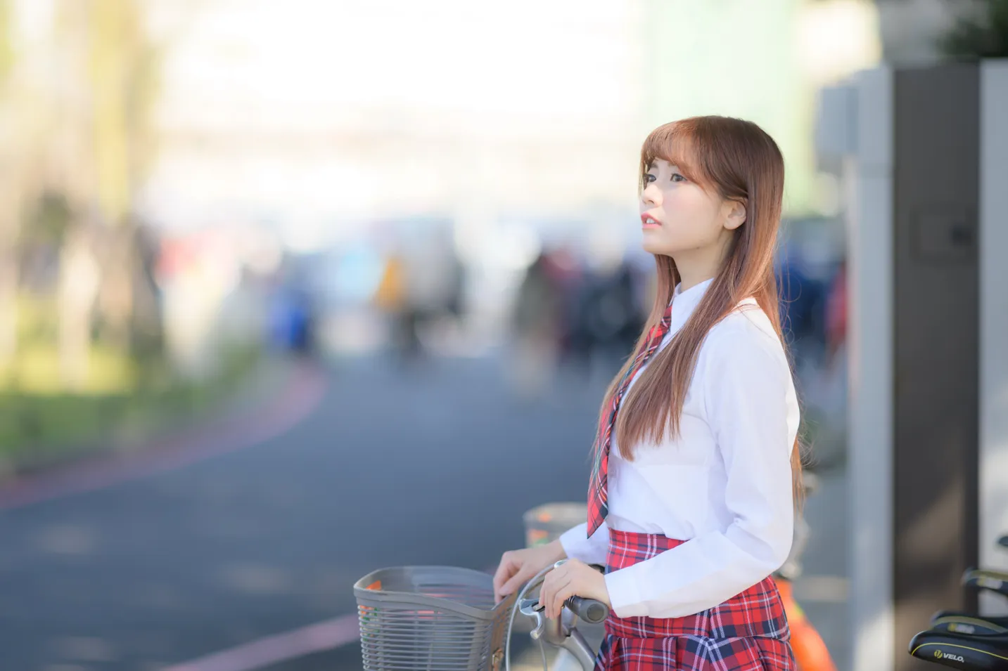 [Mzsock] NO.233 Student uniform high heels street photography#[105P]-23